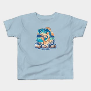 Fishing at High Rock Lake, North Carolina Kids T-Shirt